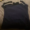 Wendy Williams size medium, navy blue, long sleeve shirt, fabric has stretch - Image 3