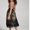 Velvet Floral Midi Dress Size S Brand New - Image 5