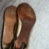 Ann Tylor gold high heels shoes used size 9.5 - Image 11