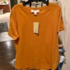 MICHAEL KORS COLD shoulders short sleeves women topSize M