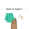 Opal color Ring Detail Sweetheart Knit - Image 5