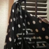 Beautiful two pieces top black & white polkadot hundred polyester just as new3X - Image 8