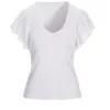 Sleeve V Neck Knit Top Size S - Image 2