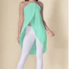 High-Low Chain around the neck Detail Top sizes XS, M & L Mint