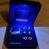 Danecraft fine silver plate M❤️M neckless with 3 pairs of earrings