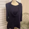 Absolutely stunning medium size purple color dropping Neckline great shape