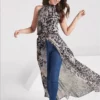 Animal print Maxi top Can you say WOW sizes XS and small