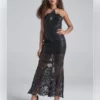 Sequin Lace Long Dress SZ S NWT