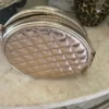 Round gold cute girls crossbody bag just like new