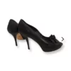 Kate Spade Women's Black Satin Open-Toed Pumps size 11 - Image 3
