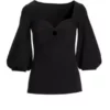 Black color Ring Detail Sweetheart Knit size L - Image 2
