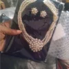 Beautiful two set Pearl neckless and earrings brand new - Image 2