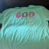 With God, all things are possible T-shirt, size 2X torque color