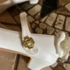 Princess beautiful big girl shoes with some heels white . Worn twice size 37 Y - Image 6