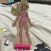 Barbie set made with wood dressing up magmatic. Not all pieces all there - Image 2