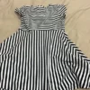 Cat & Jack short sleeves black and white stripes dress size 10-12 L - Image 5