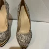 Crystal studded High heel shoes . Beautiful. l size 37 - Image 10