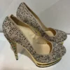 Crystal studded High heel shoes . Beautiful. l size 37 - Image 8