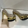 Crystal studded High heel shoes . Beautiful. l size 37 - Image 3