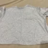 Joyfolie fuels top Size 14 short folded sleeves gray top and gold beads - Image 7