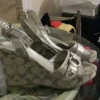 Coach silver wedge shoes open toes - Image 8