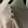 Ivanka Trump beautiful light pink blouse with buttons on the shoulders size M - Image 6