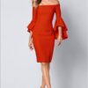 Beautiful off the shoulder dress size 6 Brand New