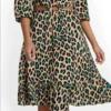 Leopard print cut out MIDI Brand New Size Large - Image 6