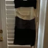 Deb mini formal dress black cream and Gray size M - Image 8