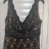 S.L. Fashions Dresses | SL Fashions Black Lace-Over Tan Lined Size small - Image 9