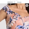 Cap Sleeve Ruffle Detail Dress size L Brand new Color: Orange Mult - Image 6