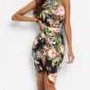 Absolutely stunning Printed Bodycon Dress size L brand new - Image 5