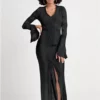 Sweater dress with Flounce Sleeve Size S Brand New