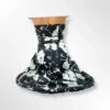 NWT The Limited Black & Off White Strapless Floral Dress Size 4 - Image 2