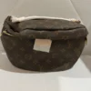 Large size bum bag brown and tan zipper in the back brand new