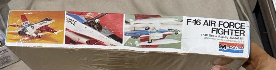 Vintage Monogram F-16 Air Force Fighter Jet Model Kit 1:48 Scale - Image 3