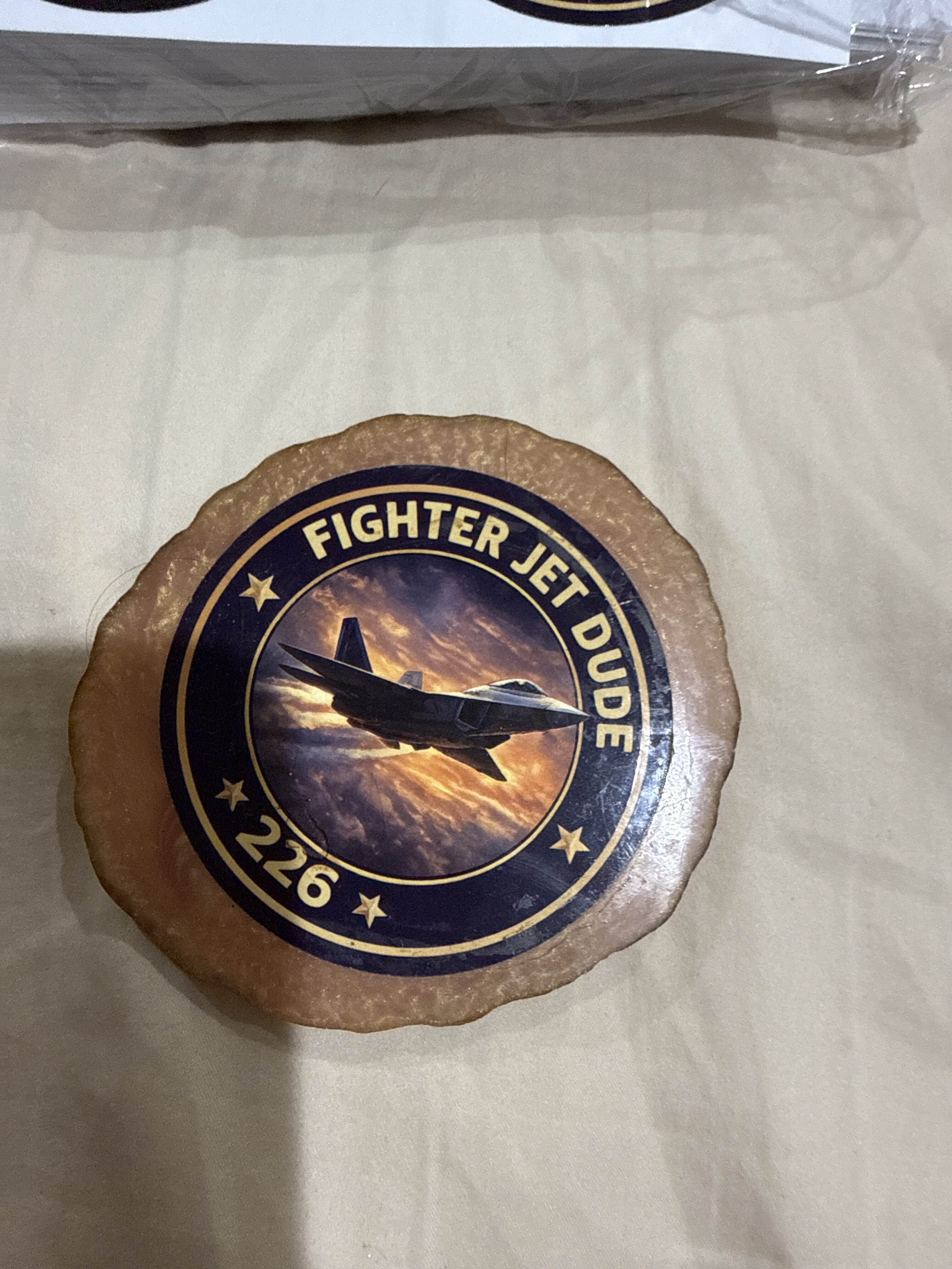 Fighter Jet Dude 226 Waterproof Sticker Set 3 Stickers - Image 3